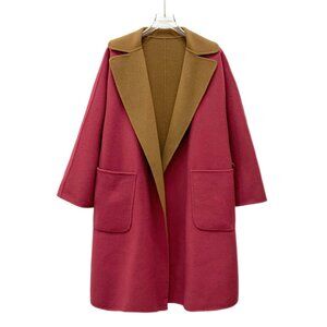 Max Mara color-block lambswool coat